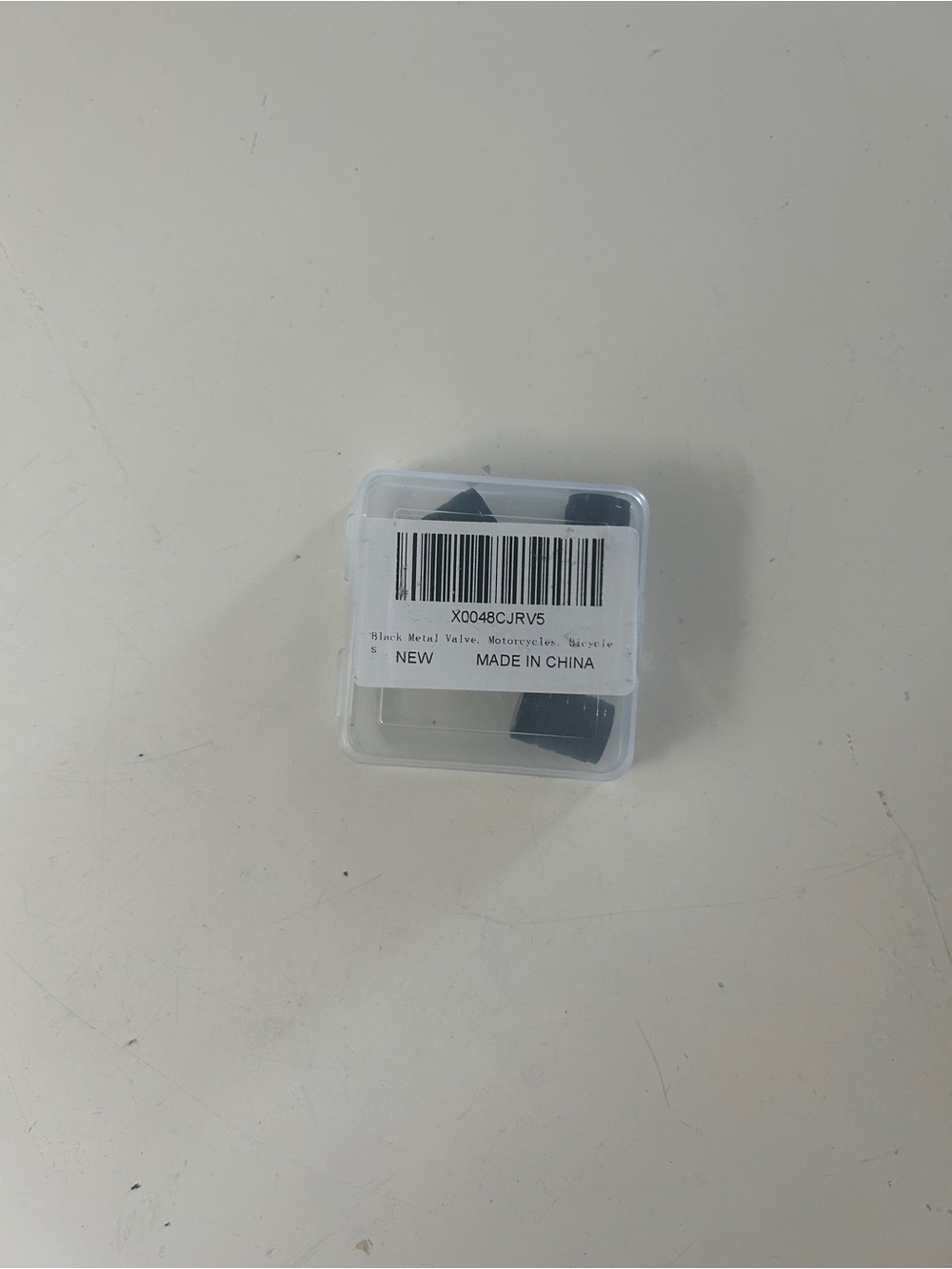 Black metal valve for motorcycle